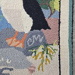 Claire Murray Hooked Rug “Puffins and Curtis Island Light”