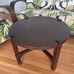 Suite of Four Art Deco Settee, Pair of Armchairs and Oak Coffee Table
