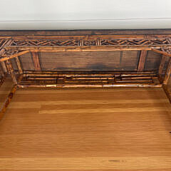 Vintage Chinese Bamboo and Lacquer Altar Table