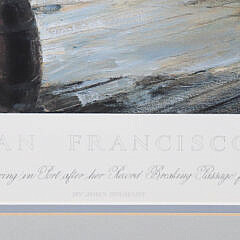 John Stobart Colored Limited Edition Lithograph “San Francisco”