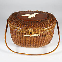 Jose Formoso Reyes Nantucket Friendship Basket, circa 1950s