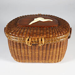 Jose Formoso Reyes Nantucket Friendship Basket, circa 1950s