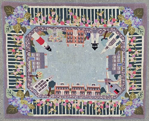 Claire Murray Hooked Rug "Historic Nantucket"