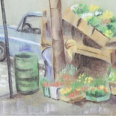 C. Cain Pastel “Bartlett’s Farm Truck”