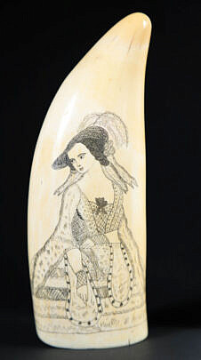 Antique Scrimshaw Whale