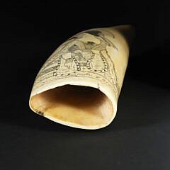 Antique Scrimshaw Whale’s Tooth, 19th Century