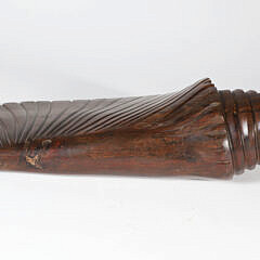 Vintage Carved Wood Seashell