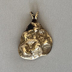 41-5570 Gold Nugget Brutalist Pendant A IMG_0117