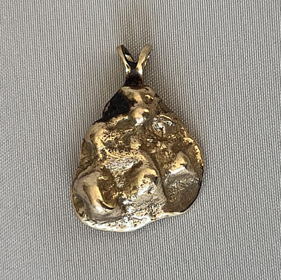 41-5570 Gold Nugget Brutalist Pendant A IMG_0117