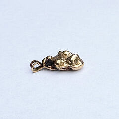 Gold Nugget Brutalist Pendant, 12.96 grams