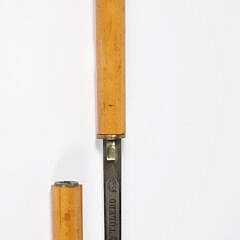 Antique Pitbull Walking Stick, 19th Century