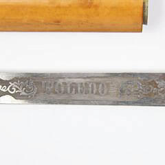 Antique Pitbull Walking Stick, 19th Century