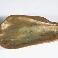 Pair of Bronze “Oyster Dishes”