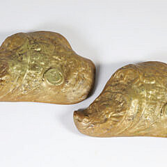 Pair of Bronze “Oyster Dishes”