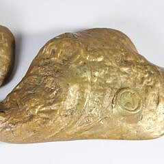 Pair of Bronze “Oyster Dishes”