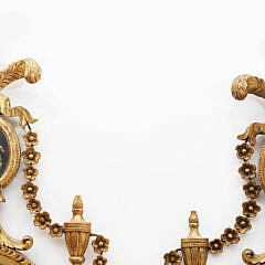 Pair of George III Giltwood Girondale Mirrors, early 19th Century