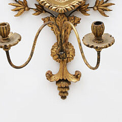 Pair of George III Giltwood Girondale Mirrors, early 19th Century