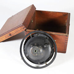 Vintage Marine Compass in Dovetailed Box