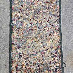 Antique American Hooked Rug Runner