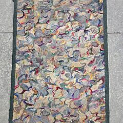 Antique American Hooked Rug Runner