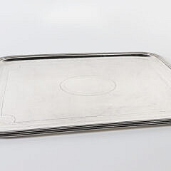 Christofle Art Nouveau Silver Plated Serving Tray