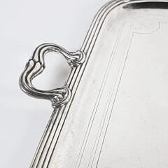 Christofle Art Nouveau Silver Plated Serving Tray