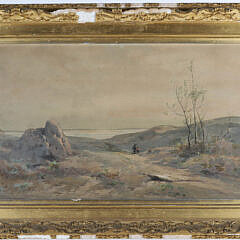 Carl Weber Watercolor on Paper "Path To The Beach"