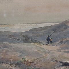 Carl Weber Watercolor on Paper “Path To The Beach”