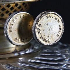 Pair of Baccarat Clear Twisted Glass Kerosene Lamps, 19th Century