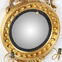 American Carved and Gilt Girondale Mirror, early 19th Century
