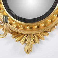 American Carved and Gilt Girondale Mirror, early 19th Century