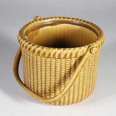 George Davis Ceramic Nantucket Basket, Circa 1984