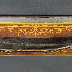 Antique Carved and Painted Half Hull Boat Model, “Emily”, 19th century