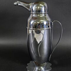  Vintage Art Deco Style Silver Plated Penguin Cocktail Shaker