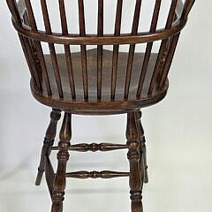 Set of Four English Oak Bow Back Windsor Bar Stools
