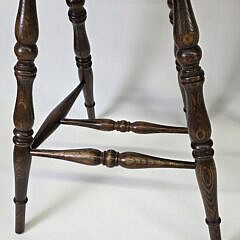 Set of Four English Oak Bow Back Windsor Bar Stools