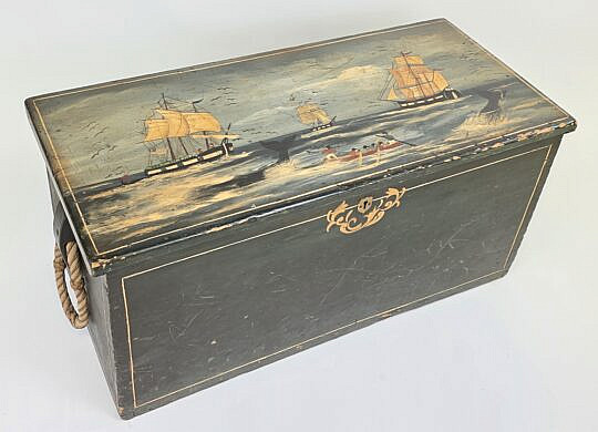 4461-955 Painted Sea Chest A