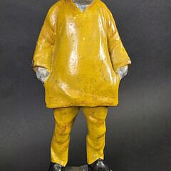 Antique Cast Iron Eastern Specialty Company Old Salt Fisherman Doorstop, circa 1920s