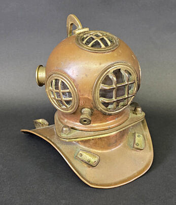 Vintage Submariners Miniature Dive Helmet Rolex Store Display, circa 1970s