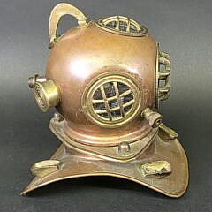 Vintage Submariners Miniature Dive Helmet Rolex Store Display, circa 1970s