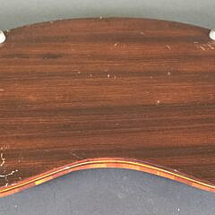 Antique Regency Kidney Shaped Satinwood Inlaid Serving Tray, 19th century