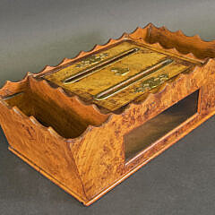 Fine Antique Regency Burlwood Letter Box, 19th century