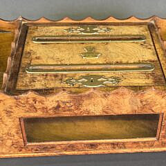 Fine Antique Regency Burlwood Letter Box, 19th century