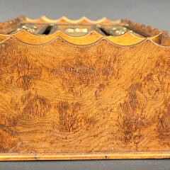 Fine Antique Regency Burlwood Letter Box, 19th century