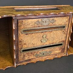 Fine Antique Regency Burlwood Letter Box, 19th century