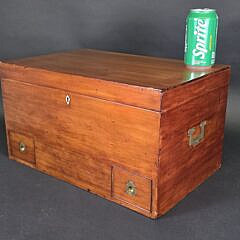 Antique Campaign Camphorwood Storage Box, 19th century