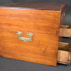 Antique Campaign Camphorwood Storage Box, 19th century