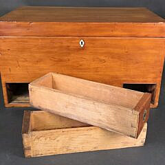 Antique Campaign Camphorwood Storage Box, 19th century