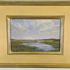William P. Duffy Oil on Board “View Toward Pocomo”, Painting