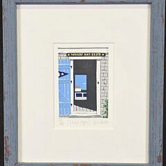 Eric Holch Limited Edition Nantucket Silk Screen, “Clubs Open”